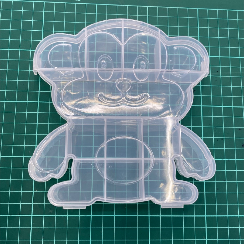 Square storage box big white monkey