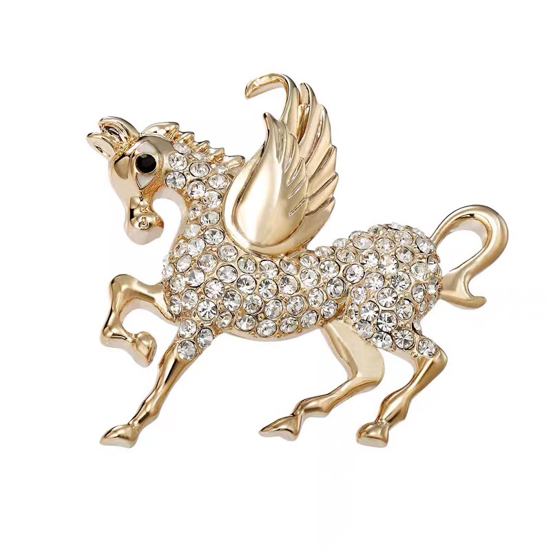 Winged Mustang Brooch
