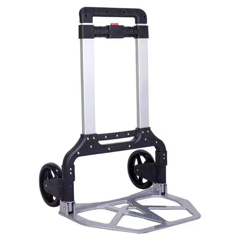 Large-sized aluminum luggage cart, square tube luggage cart, handcart, shopping cart detail image 3