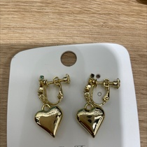 Today beauty Korean earrings fashion generous lovely heart metal products