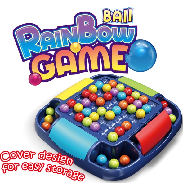 Rainbow Ball, a multi-functional interactive board game toy for puzzle
