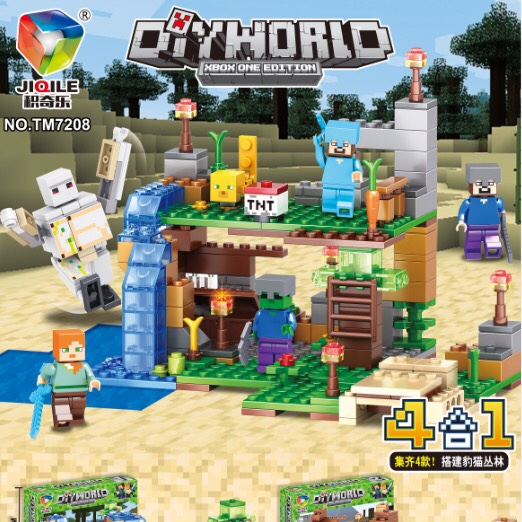 TM7208 new Minecraft, Ocelot Jungle, color box + display box thumbnail
