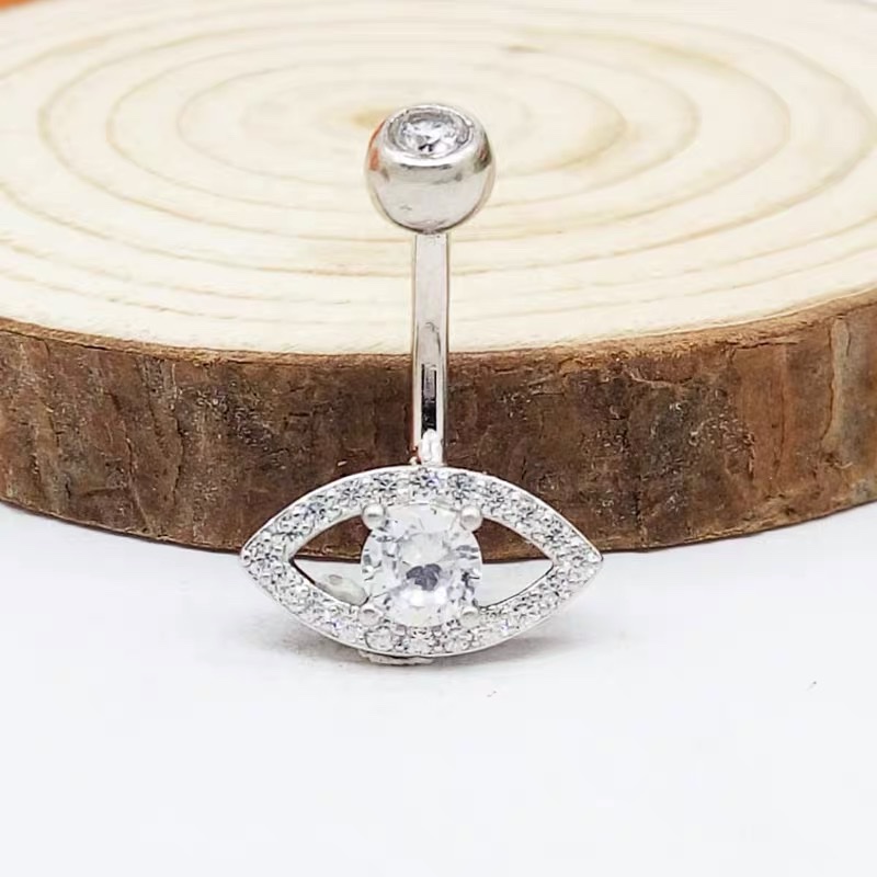 佳倩Bodypiercing肚脐钉脐环防过敏医用钢时尚穿刺饰品欧美性感女神个性女眼睛👀钻细节图