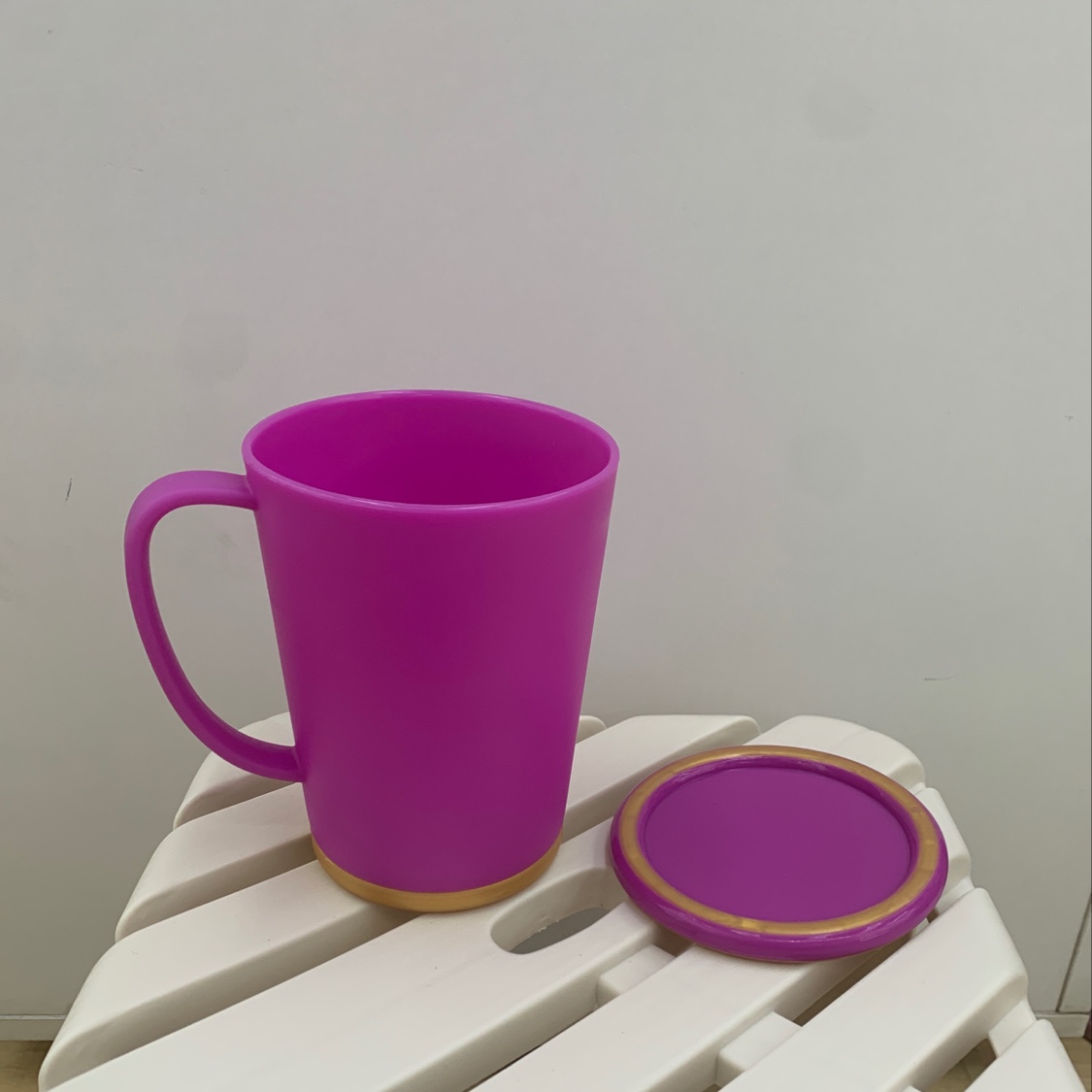 Cup with lid, plastic cup, water cup with lid Specification drawing