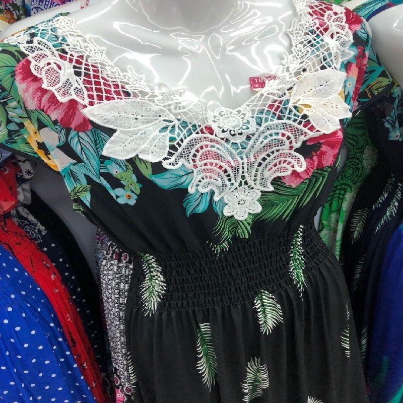 夏季连衣女吊带裙波西米亚沙滩裙长裙285图