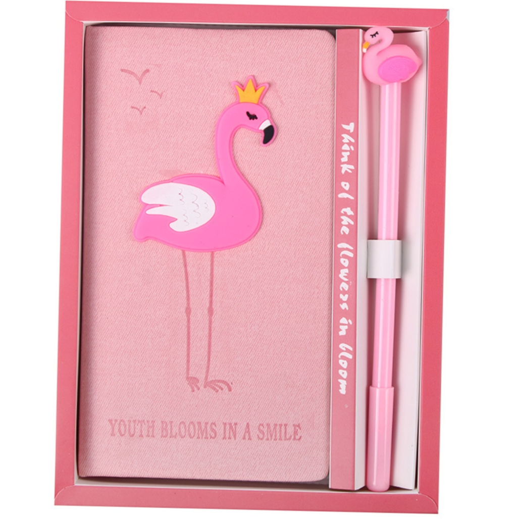 Flamingo pink notebook case