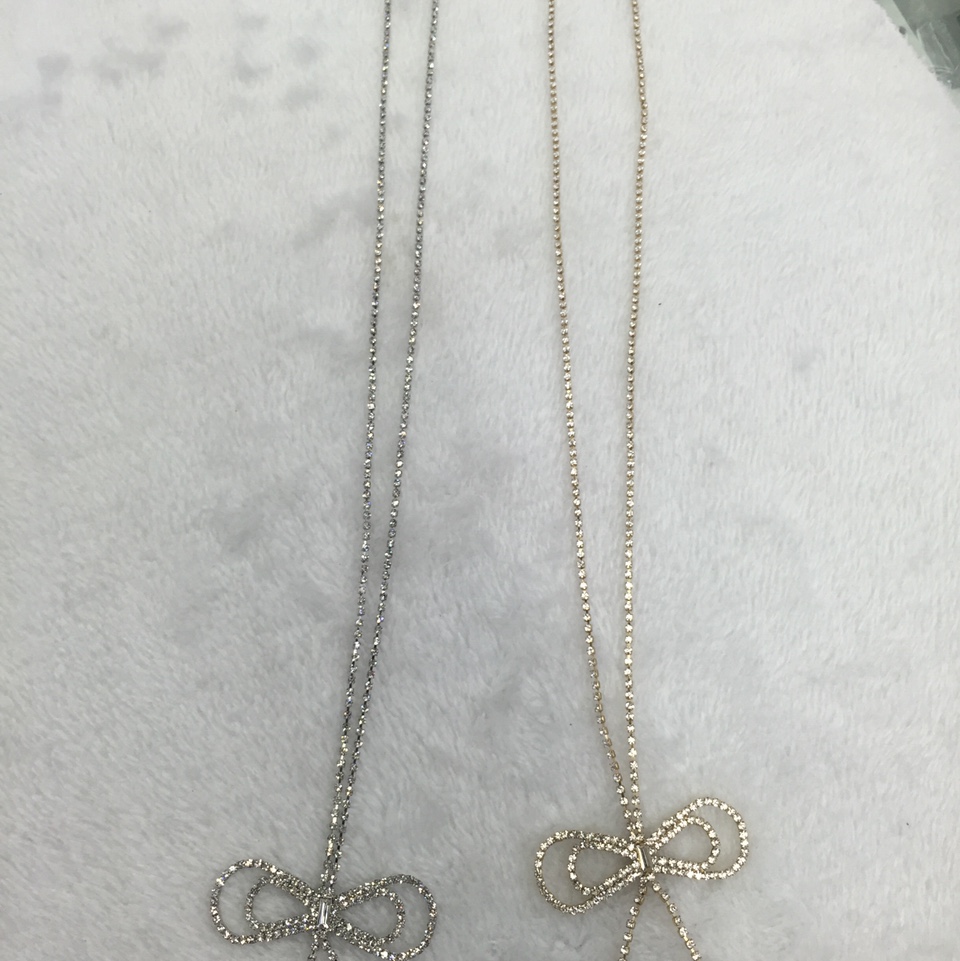 Bow claw chain Fashion sweater chain