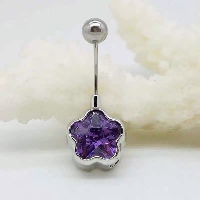 佳倩Bodypiercing肚脐钉脐环防过敏医用钢时尚穿刺饰品欧美性感女神个性女肚脐环