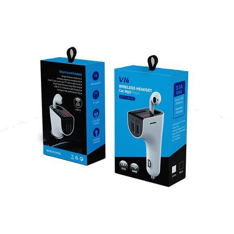BG-14 car charger plug multi-function fast charging car mobile phone charging one tow two usb car