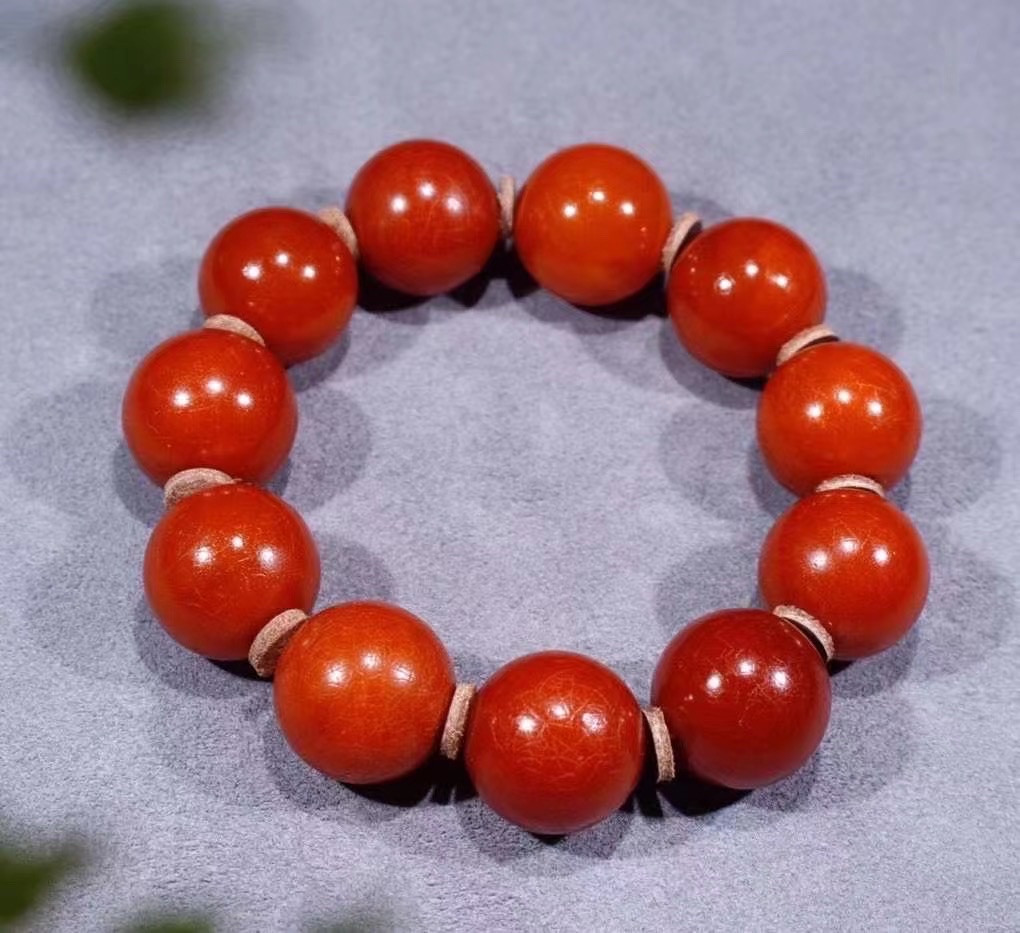 Old beeswax bracelet detail image 4