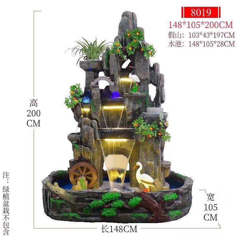 诸葛工艺庭院流水摆件阳台鱼池造景顶楼花园装饰布置景观鱼缸喷泉雾化加湿器爆款7279-57详情图14