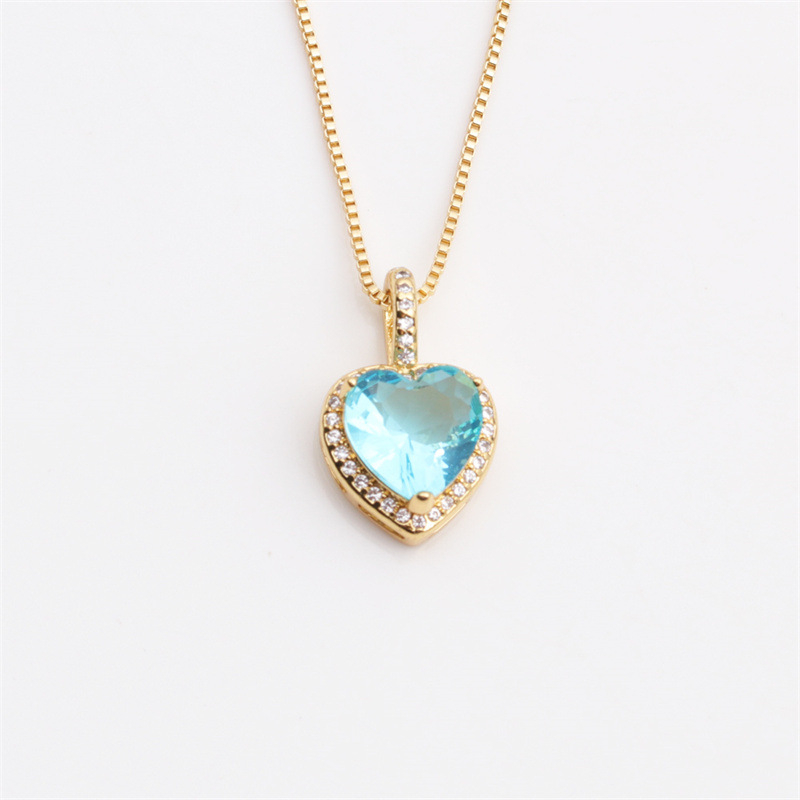 New copper-plated real gold exaggerated Devil's Eye necklace for women from Amazon, Europe and America detail image 4
