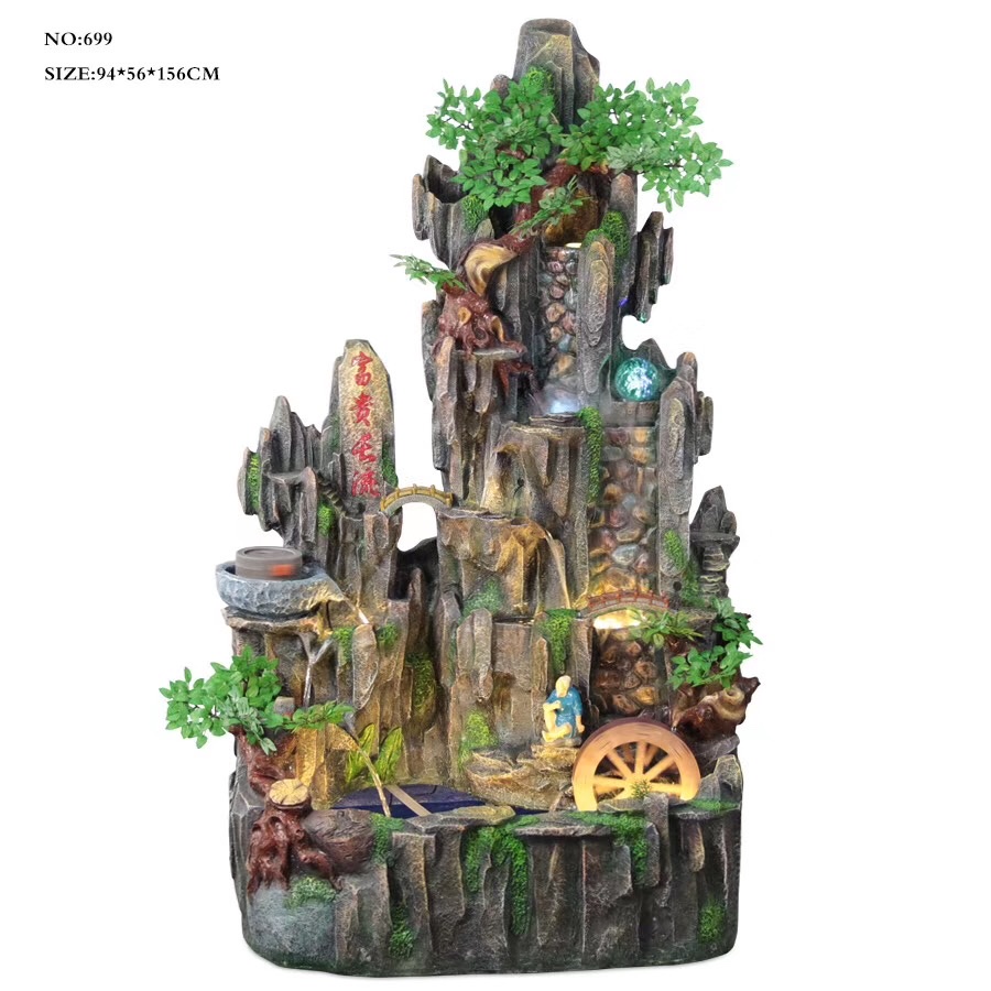 诸葛工艺庭院流水摆件阳台鱼池造景顶楼花园装饰布置景观鱼缸喷泉雾化加湿器爆款7279-57详情图6