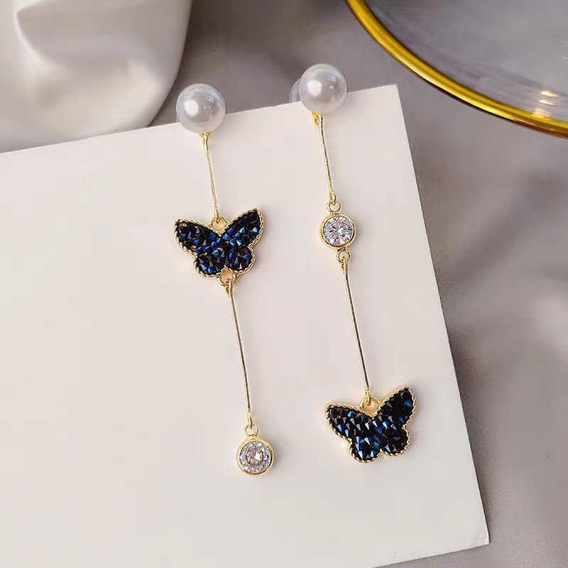 South Korea Dongdaemun fashion trend star luxury luxury earrings