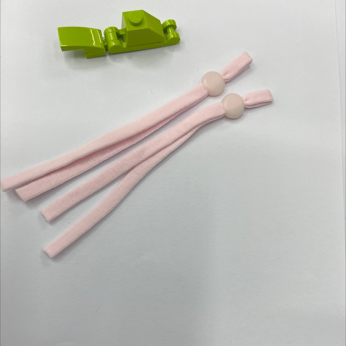 浅粉口罩松紧耳绳、调节耳绳