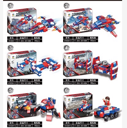 41034 Transformers Optimus Prime 6 in 1, color box + display box thumbnail