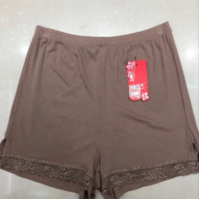 Thread Cotton Safety Pants 321 Red Coffee Women's Leggings Lace Lace Comfortable Anti-Slip