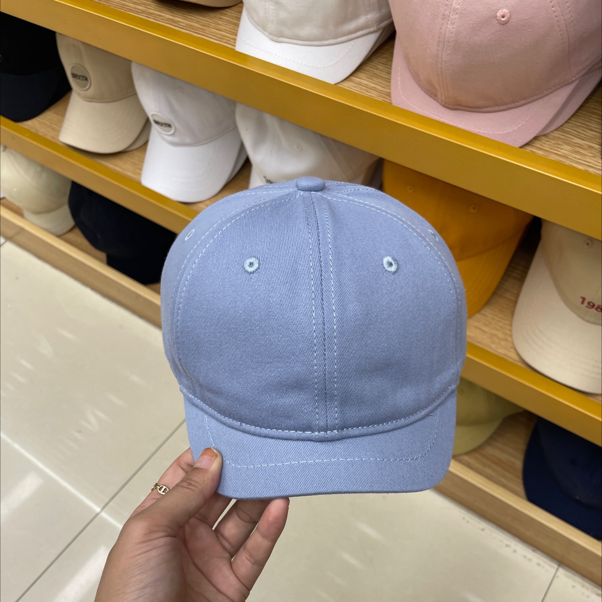 Red eight hat factory spring and summer new ins trend people multi-color fashion pure cotton sunscreen duck tongue baseball cap thumbnail