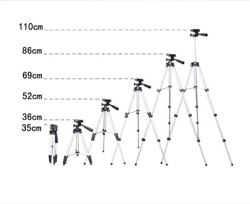 3110铝合金手机直播支架110cm伸缩 杆三角架单反数码相机三脚架详情图10
