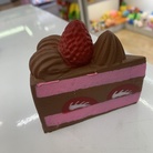 squishy巧克力小号三角蛋糕钥匙扣冰箱贴模型