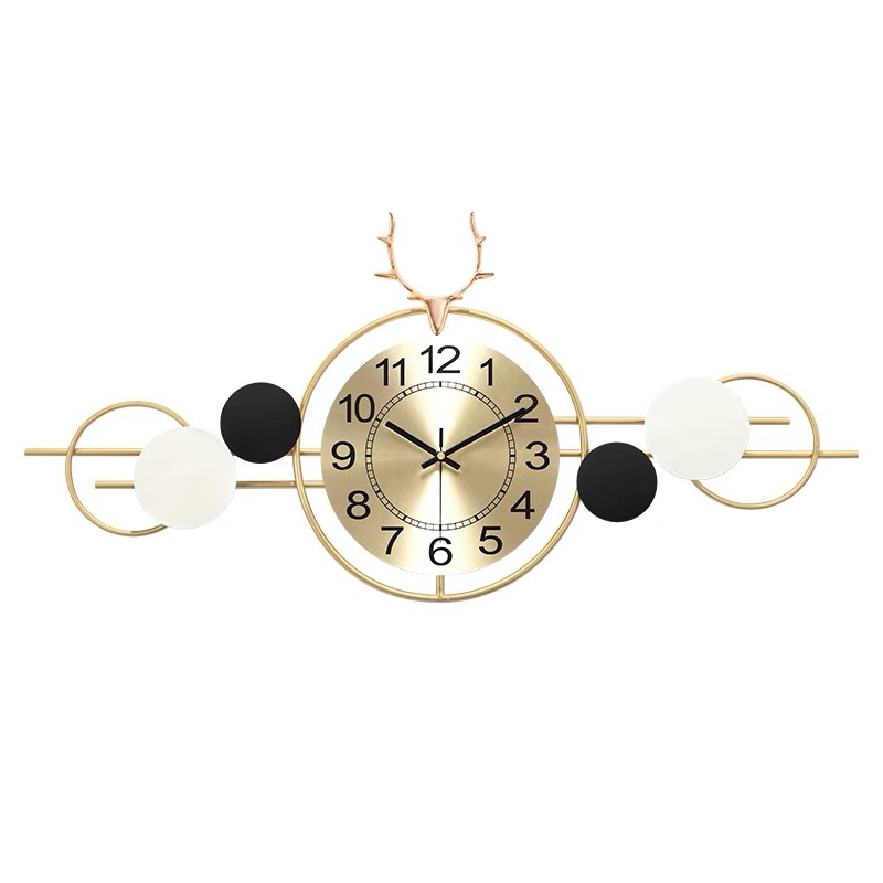 美式时钟创意欧式挂钟复古艺术挂表装饰壁钟家用静音时尚钟表详情图1