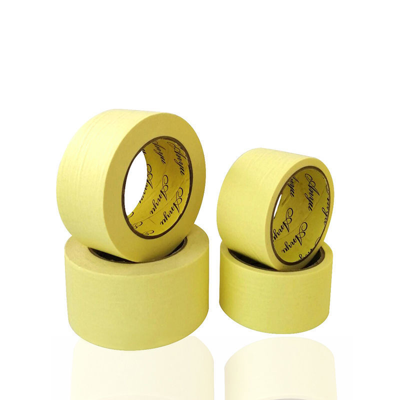 1.2cm 黄色美纹纸胶带高粘外墙分格真石漆装修美缝分色带喷涂遮蔽纸胶带详情图8