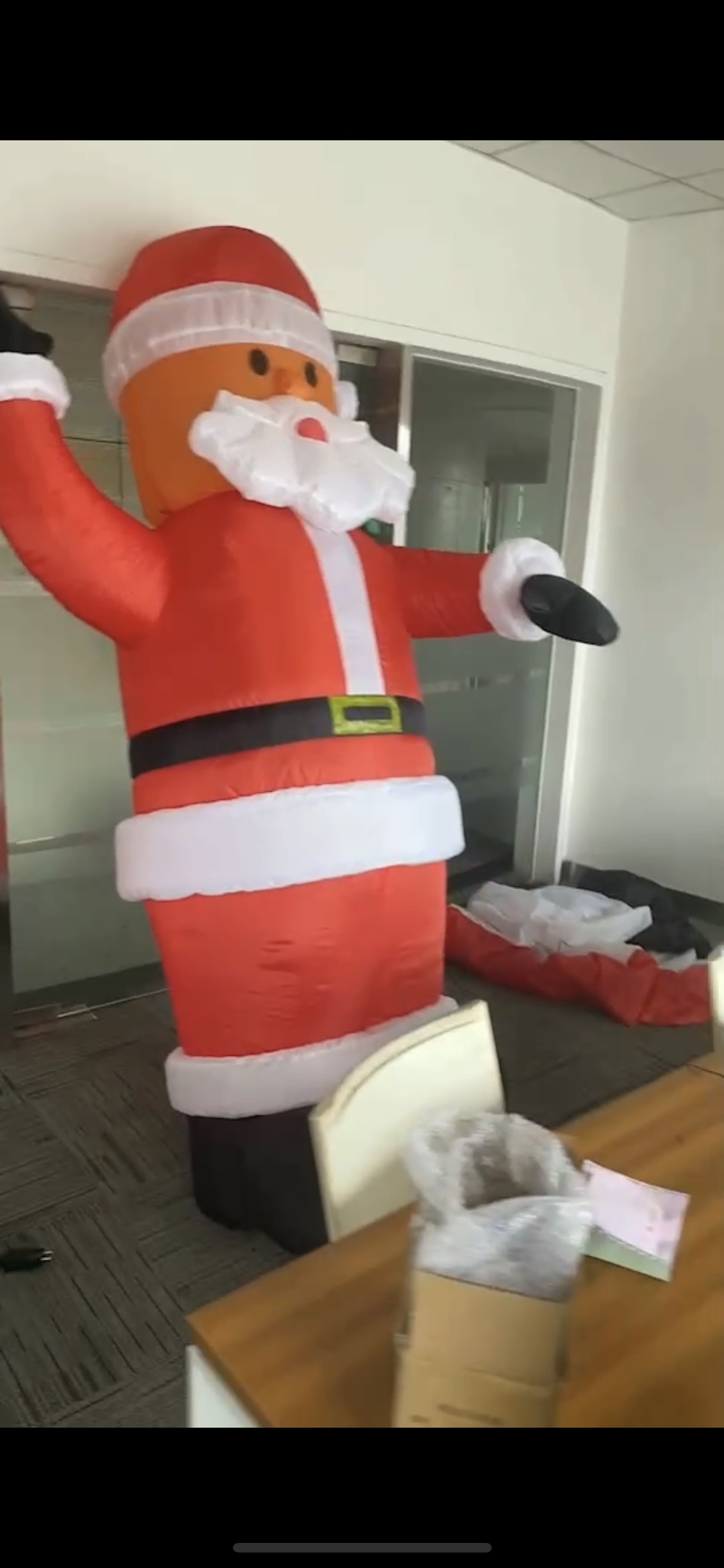 福斯特气模厂家直销充气卡通，圣诞老人，雪人，拐杖产品图