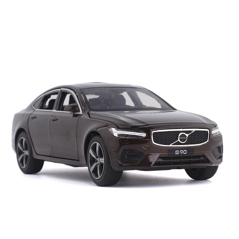 JK1/32 VOLVO S90轿车六开门金属声光回力合金车模玩具车摆设收藏 详情图4