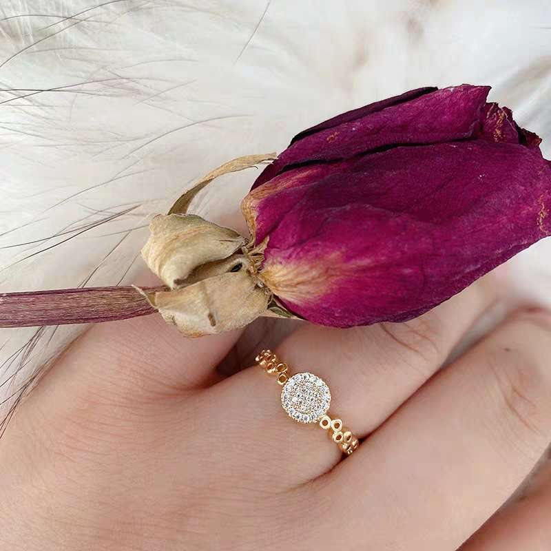 Japanese-style light luxury ring, trendy and niche design for women on Instagram, fashionable and individual. Korean-style internet-famous high-end index finger accessory Specification image