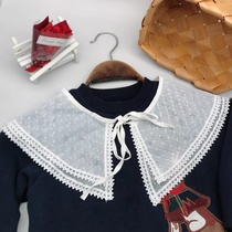 Collar Accessories for Summer 2021 new embroidered shawl with false collar for women with collar doll collar dress 59