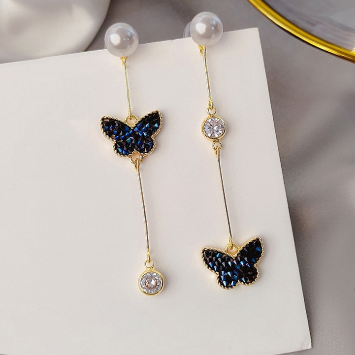 Tiny butterfly stud earrings