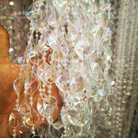 透明连线珠，塑门帘，塑料珠帘，线帘，仿水晶亚力，婚庆装饰
