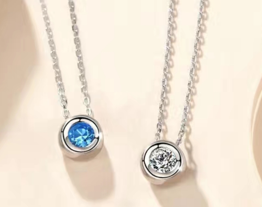 005 Women's necklace, simple style collarbone neck chain, French light luxury niche new product, exquisite pendant Application Scenario