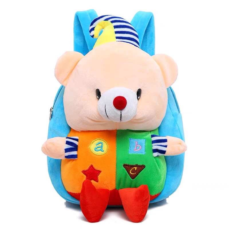Korean cartoon children's schoolbag for kindergarten boys and girls, 1-2-3 years old baby bag, cute backpack, 0801