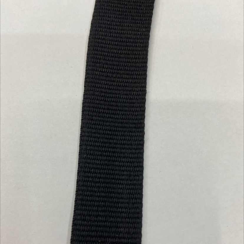 2.2 cm polyester black plain ribbon 75#