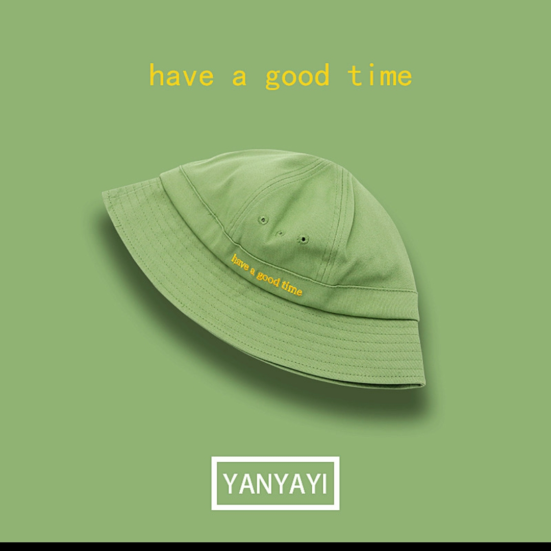 Japanese bucket hat plain face cute basin hat tide Korean version of all hats female face cover fisherman hat spring and summer show face small 52
