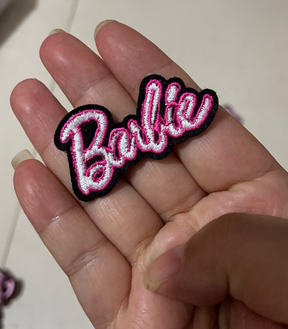 Manufacturers Direct Sales Diy Embroidery Badge Cartoon Cloth Patch Down Jacket Clothing Patch Denim Trousers English Letter Cloth Patch Specification drawing