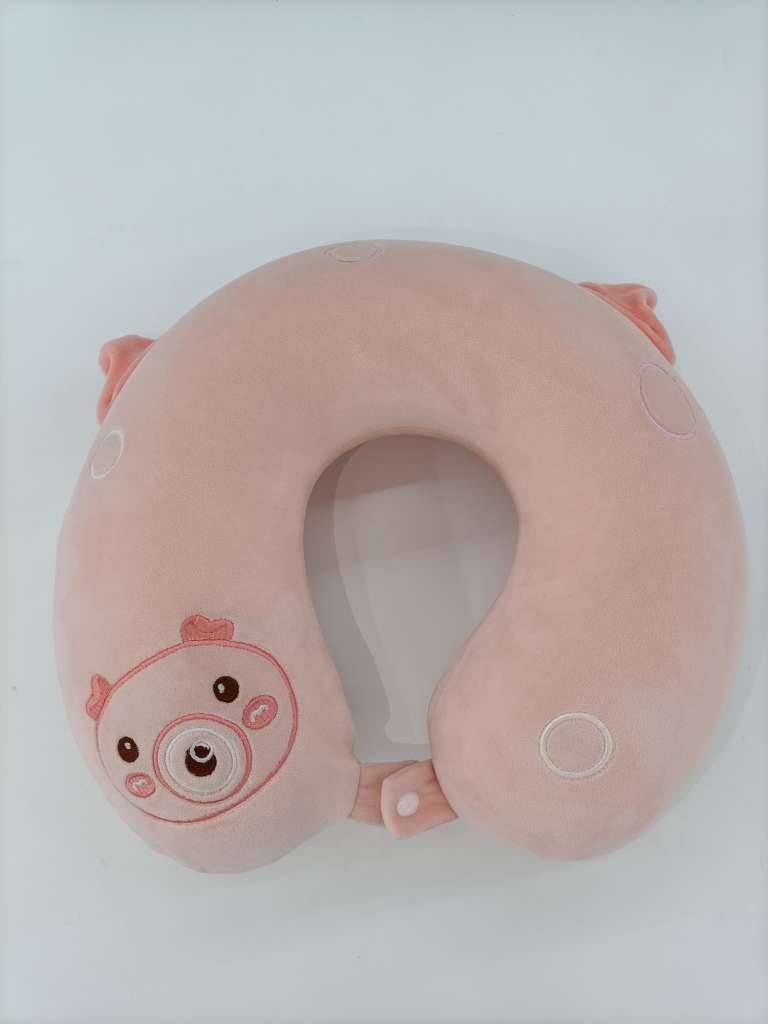 U-Shaped Pillow Cartoon Slow Rebound Memory Pillow Travel Pillow Big Round Pillow Can Accommodate Macaron Color Matching Specification drawing