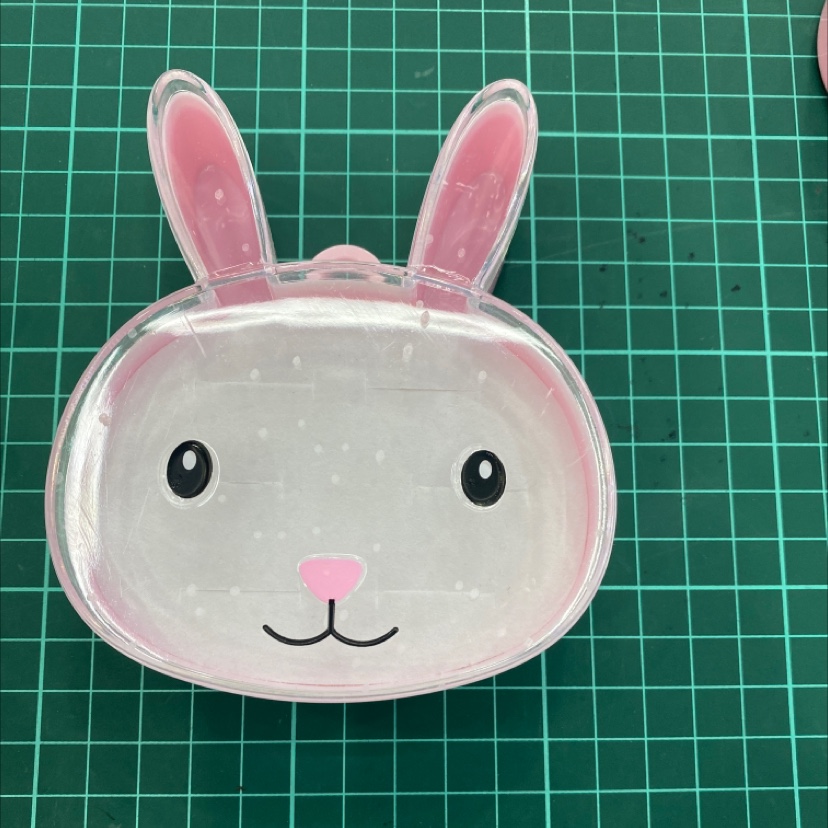 Square storage box rabbit head under cover Tiktok same style