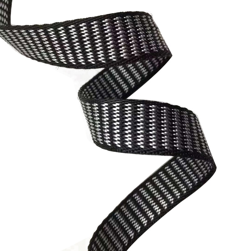 2 cm motorcycle helmet webbing black and white horizontal striped nylon belt Motorcycle helmet webbing 1#