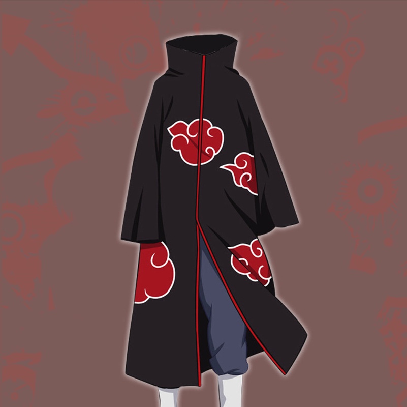 火影忍者晓组织披风动漫cosplay服装红云袍四代六代目万圣节披风 