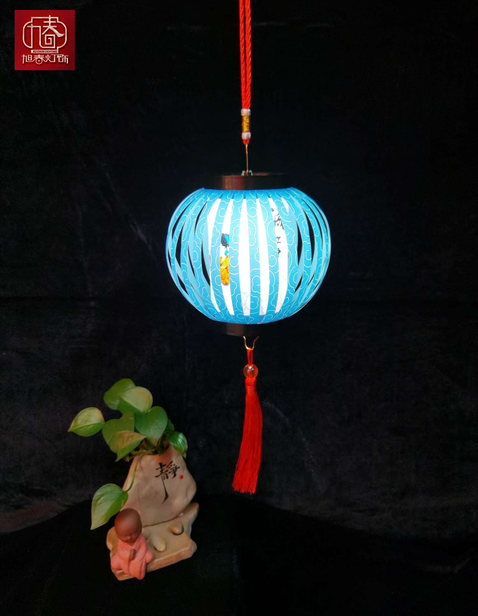 Handmade DIY lantern painting creative PVC material colored seven-color lanterns Item Picture