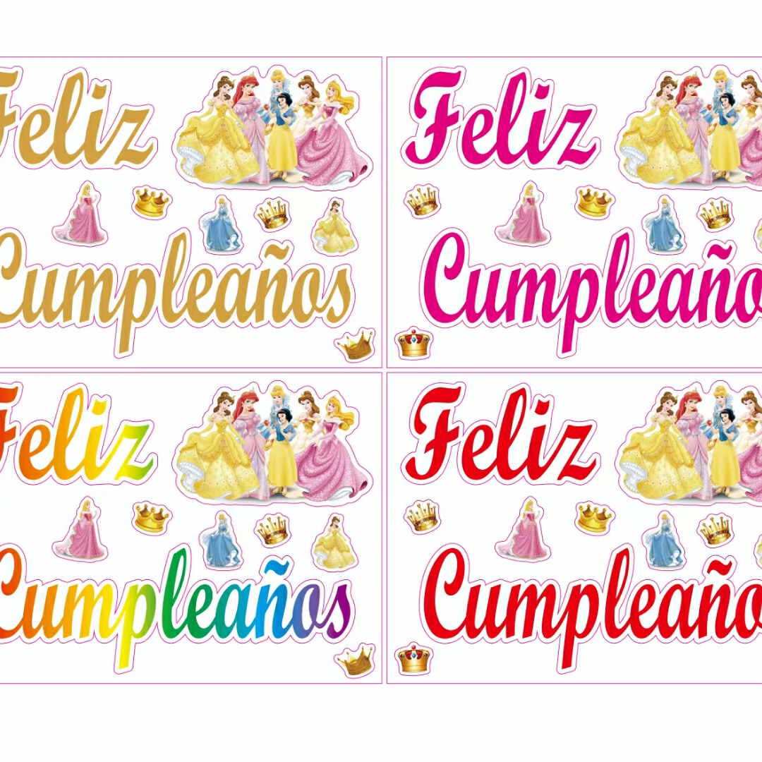 Seven Princess Spanish stickers