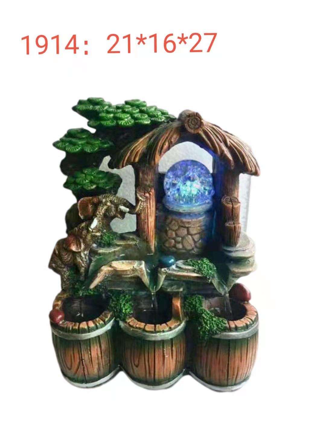 诸葛工艺庭院流水摆件阳台鱼池造景顶楼花园装饰布置景观鱼缸喷泉雾化加湿器爆款7279-74详情图9