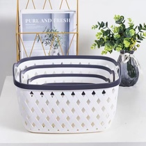 Elliptical prismatic hollow storage basket