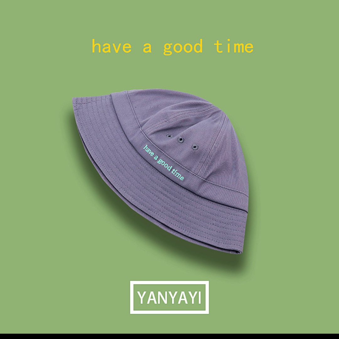 Japanese bucket hat plain face cute basin hat tide Korean version of all hats female face cover fisherman hat spring and summer show face small 56