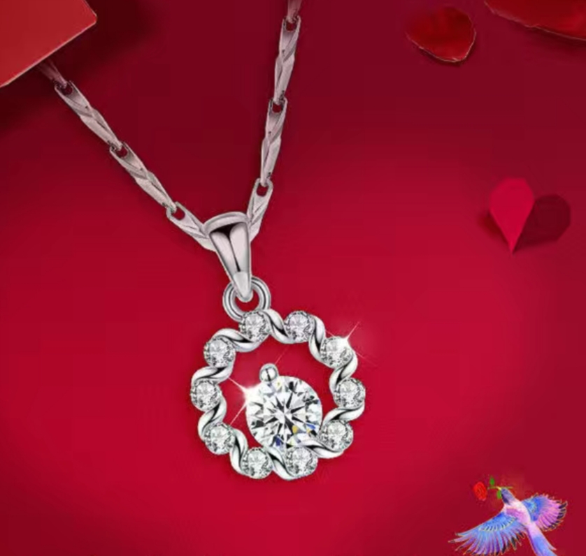 014 Women's necklace: Simple style collarbone necklace, French light luxury niche new product, exquisite pendant details Picture