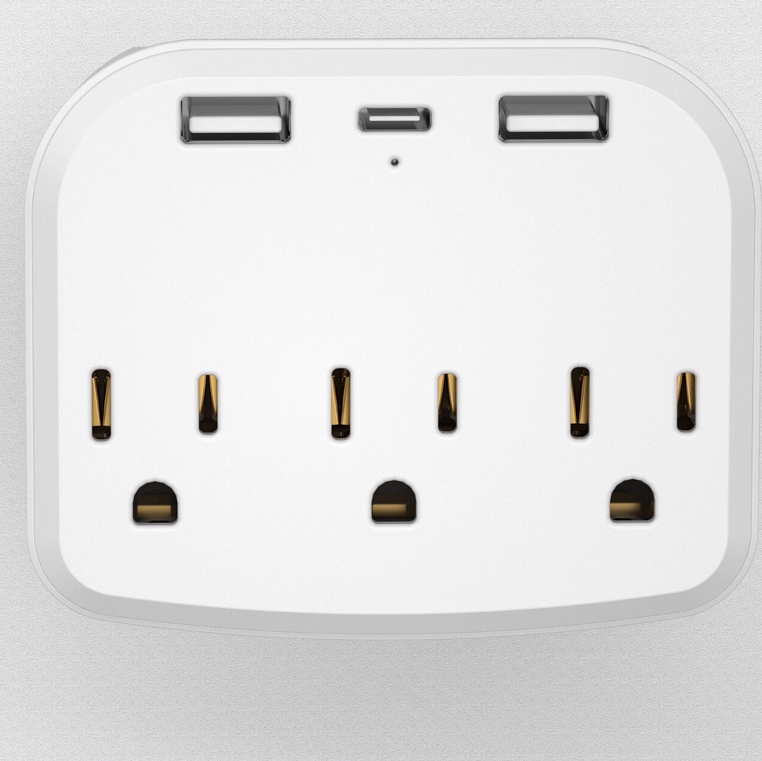 New socket shelf - US standard tray stand wall socket, Japanese one-to-three-inch socket, home American standard wall socket