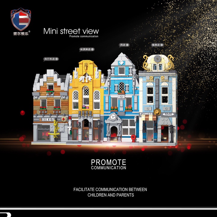 10009 European Street (4 types mixed),280PCS