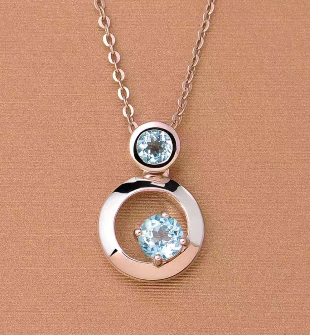 030女项链简约风锁骨颈链法式轻奢小众新品精致吊坠详情图2